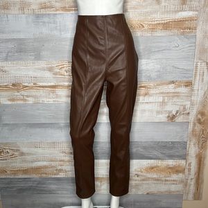 Free People We The Free Spitfire Stacked Skinny Pants in Wild Mustang size 10